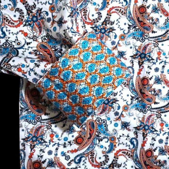 NEW Robert Graham Paisley Floral Colorful 3XL Multicolor Sport Shirt - Picture 6 of 12